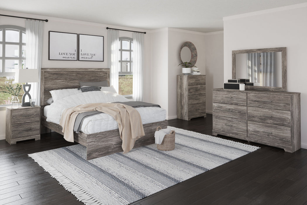 Ralinksi - Gray - 5 Pc. - Dresser, Mirror, Chest, Queen Panel Bed