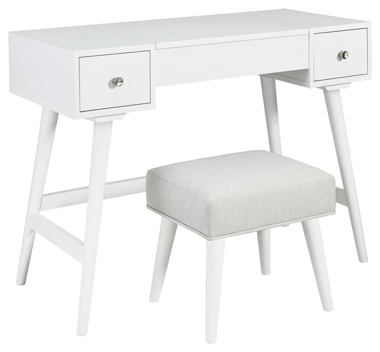 Thadamere - White - Vanity/uph Stool (Set of 2)