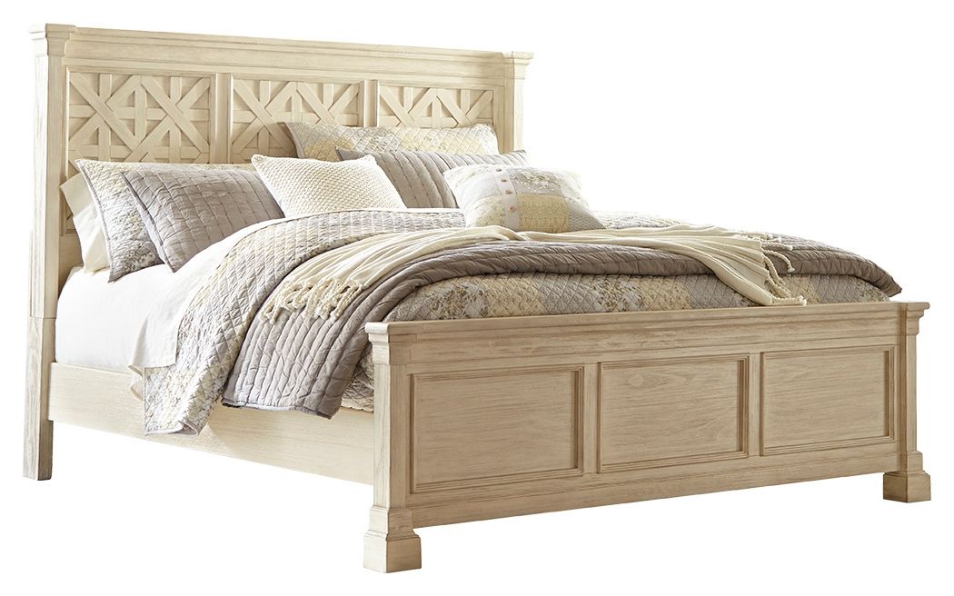 Bolanburg - Antique White - California King Panel Bed