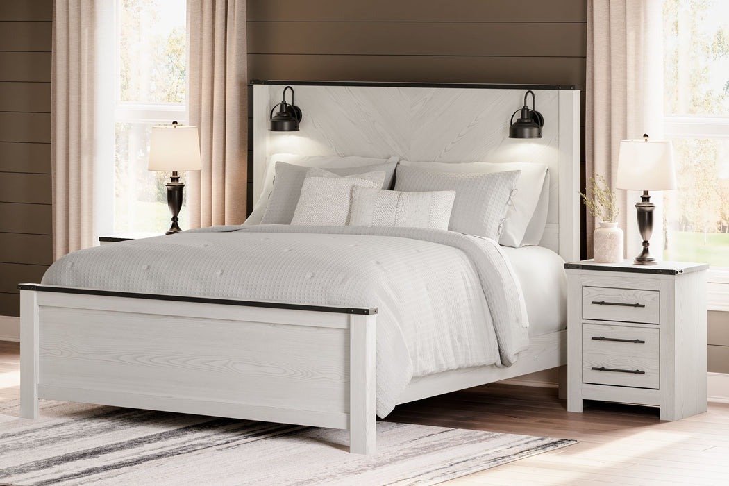 Schoenberg - White - King Panel Bed