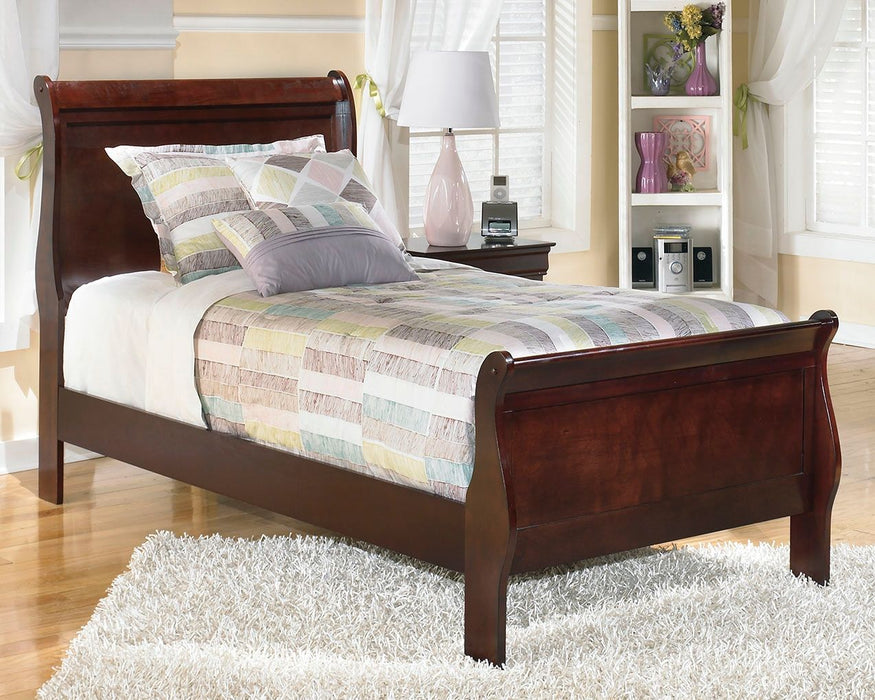 Alisdair - Dark Brown - Twin Sleigh Bed