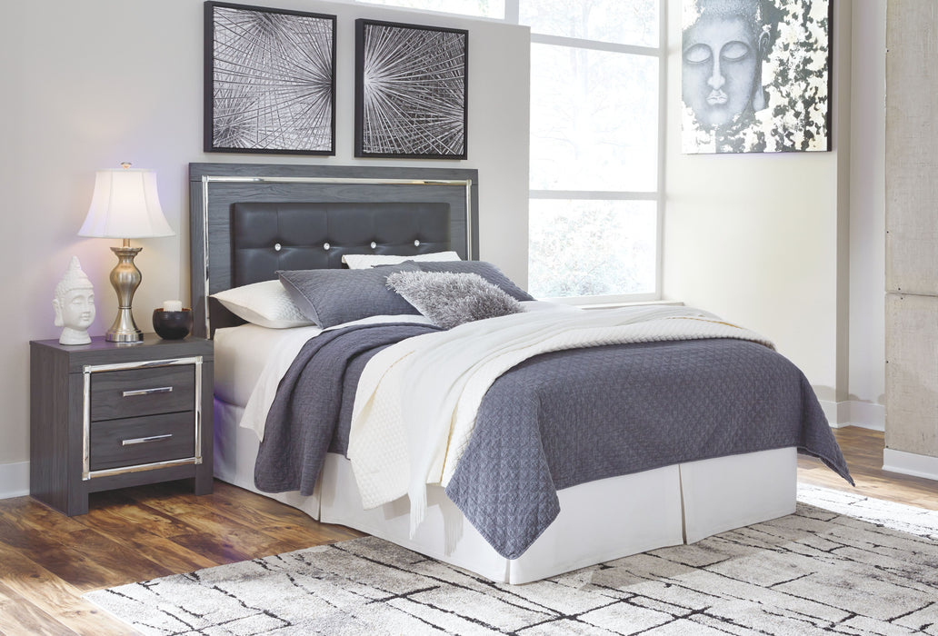 Lodanna - Gray - Queen Uph Panel Headboard