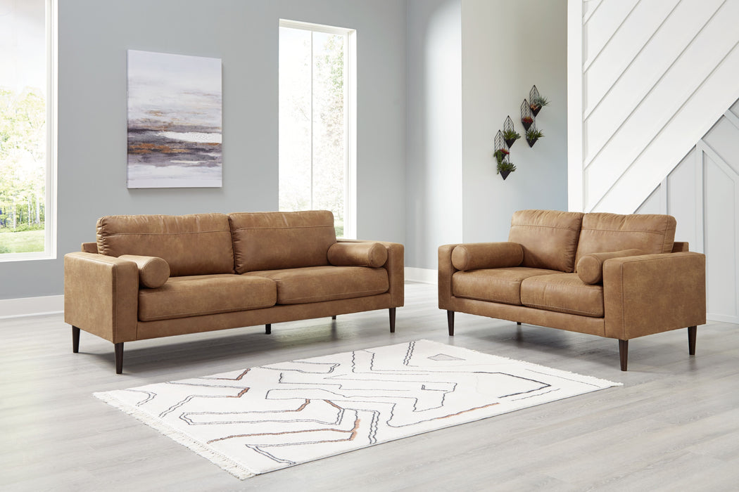 Telora - Caramel - 2 Pc. - Sofa, Loveseat