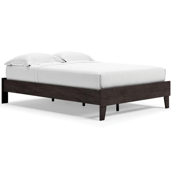 Piperton - Brown / Black - Full Platform Bed