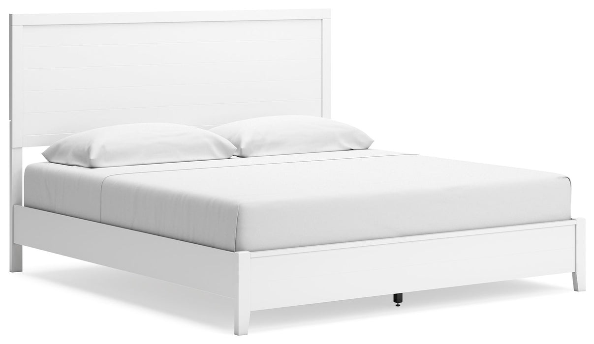 Binterglen - White - King Panel Bed