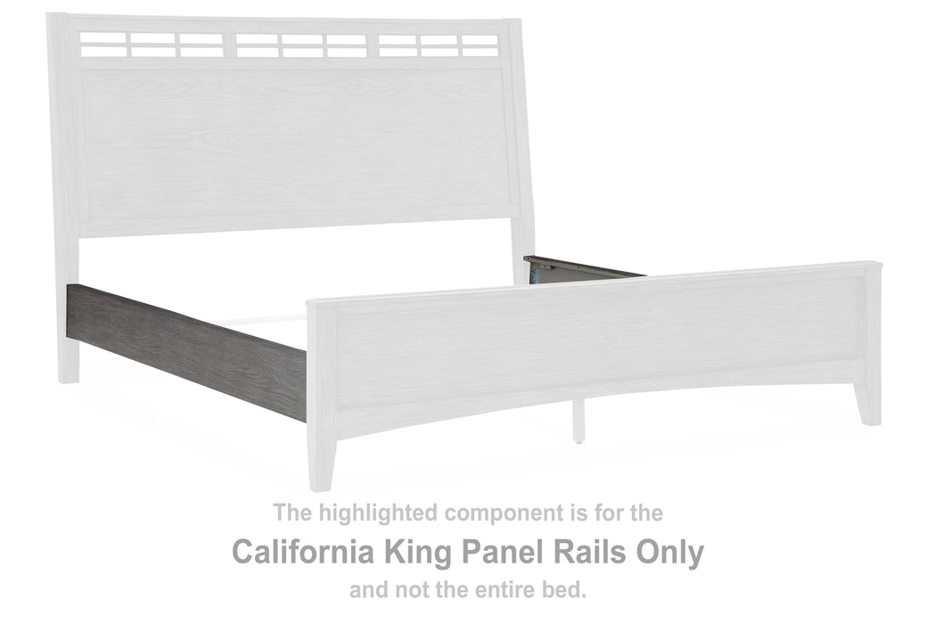 Montillan - Grayish Brown - California King Panel Rails