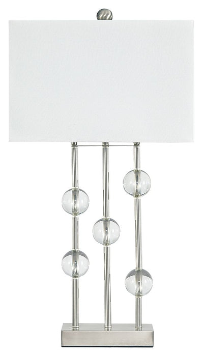 Jaala - Pearl Silver Finish - Metal Lamp