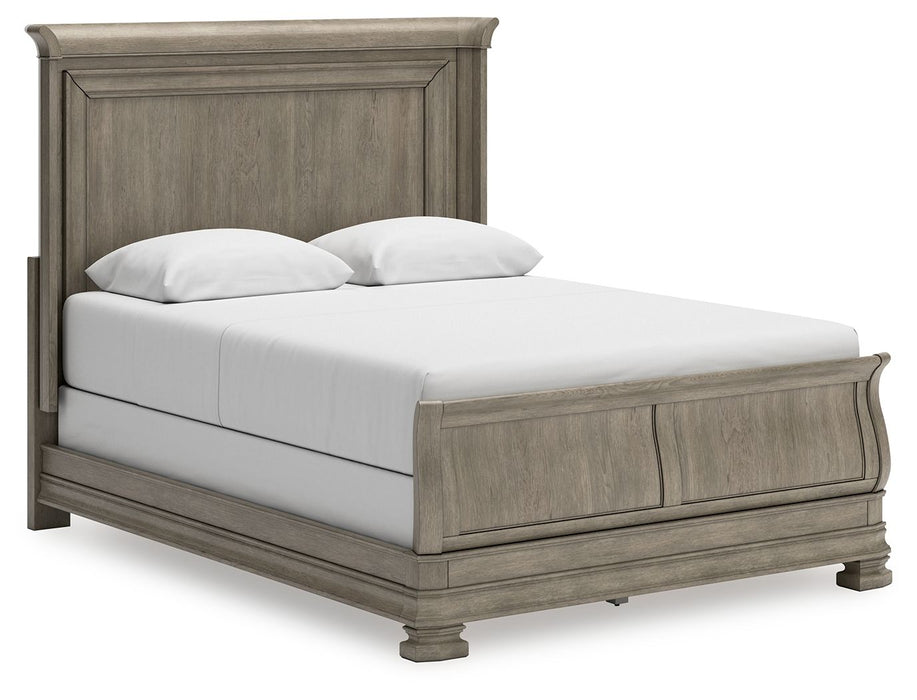 Lexorne - Gray - Queen Sleigh Bed