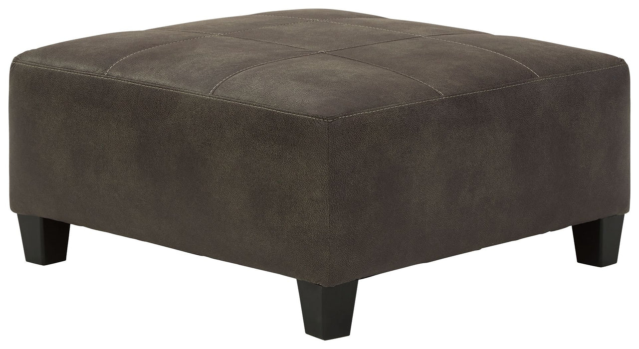 Navi - Smoke - Oversized Accent Ottoman