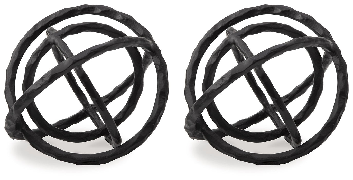 Barlee - Black - Sculpture (Set of 2)