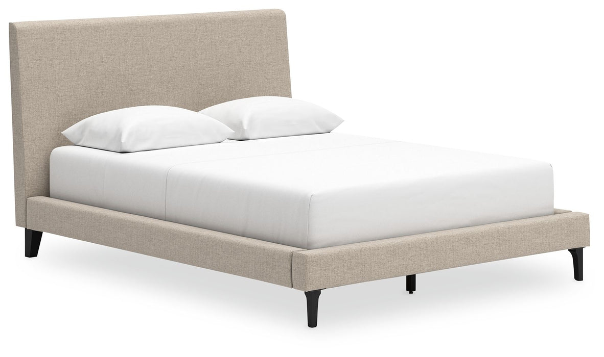 Cielden - Soft Gray - Queen Upholstered Bed With Roll Slats